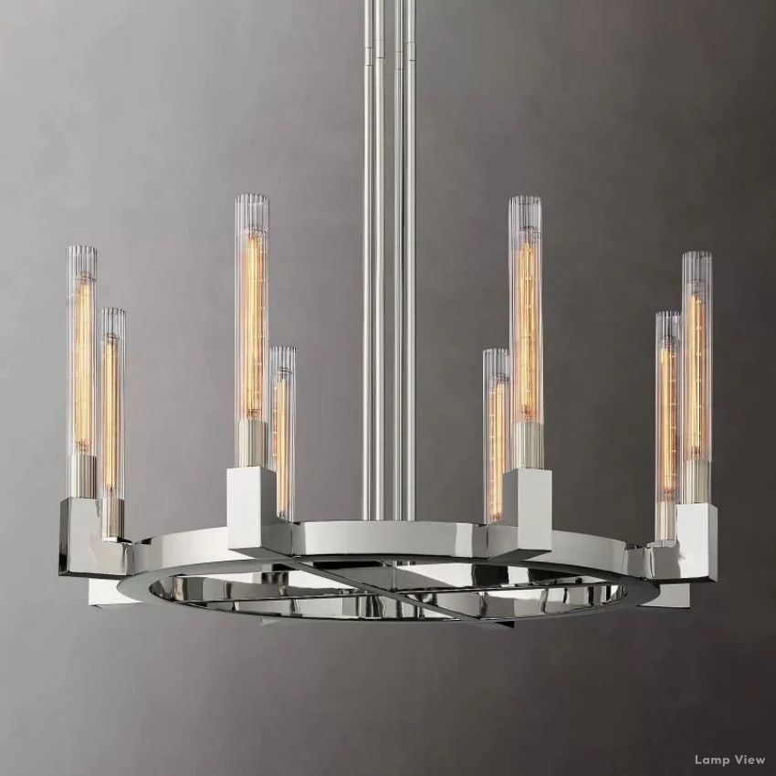 Cannele Beaux Arts Round Chandelier 36"