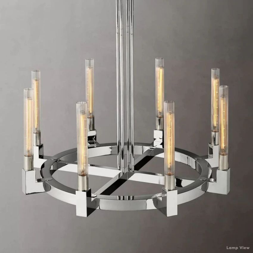 Cannele Beaux Arts Round Chandelier 36"