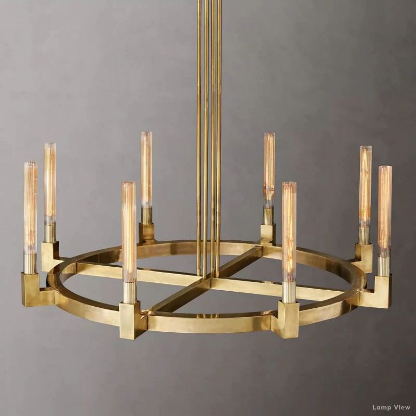 Cannele Beaux Arts Round Chandelier 48"