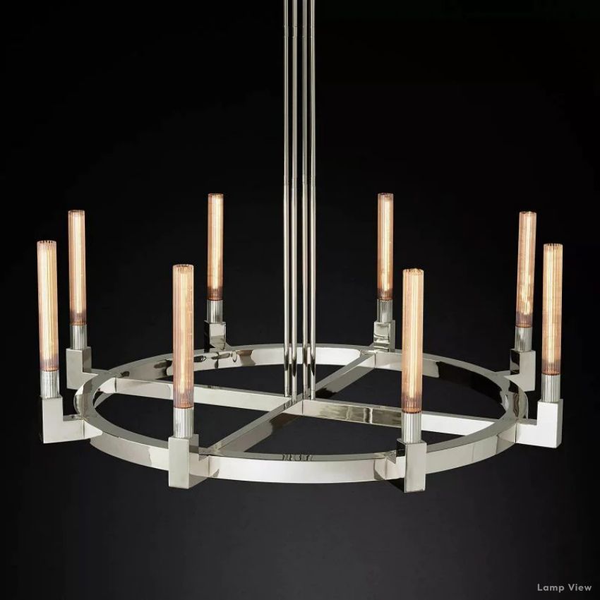 Cannele Beaux Arts Round Chandelier 48"