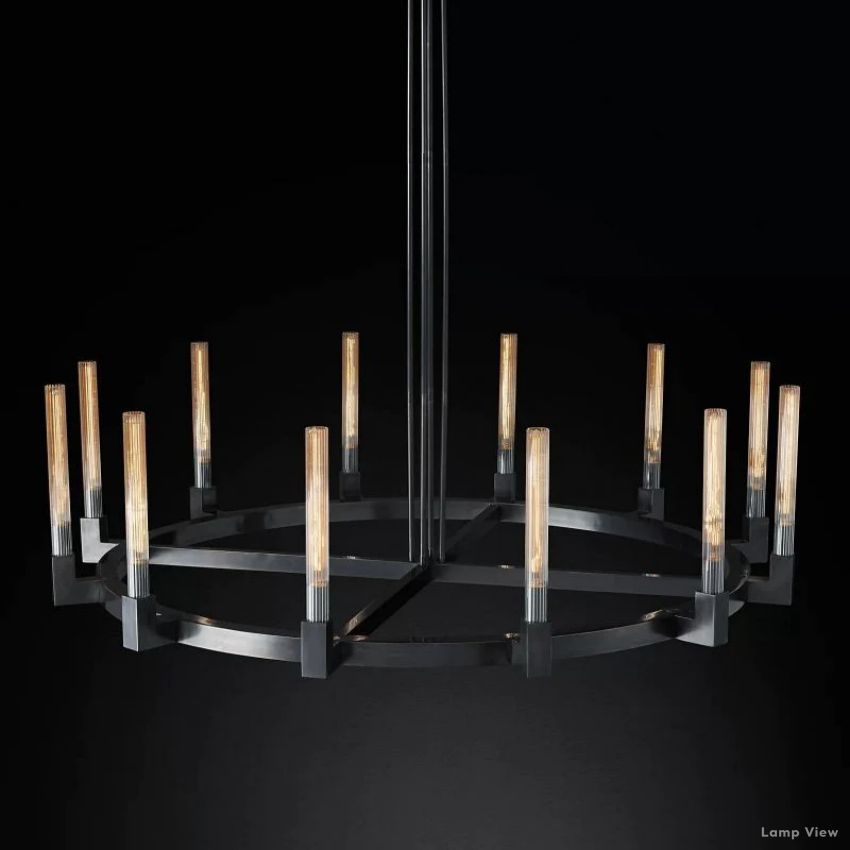 Cannele Beaux Arts Round Chandelier 60"
