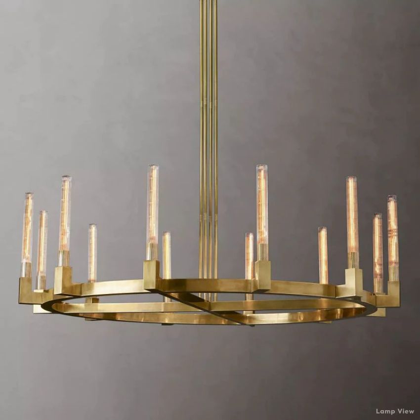 Cannele Beaux Arts Round Chandelier 60"