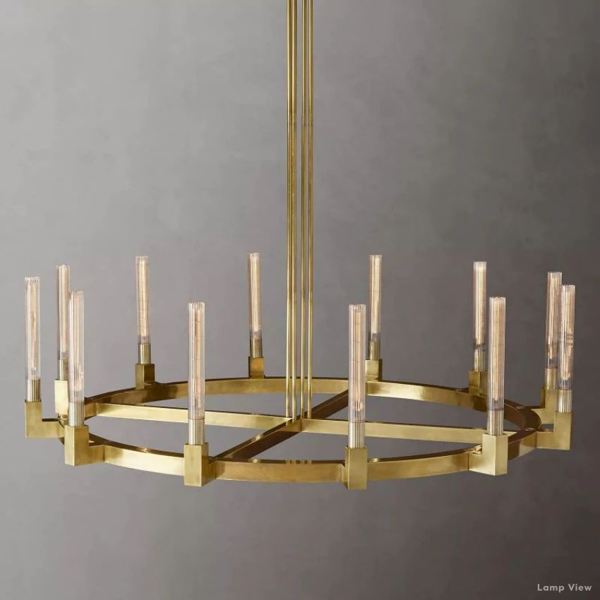 Cannele Beaux Arts Round Chandelier 60"