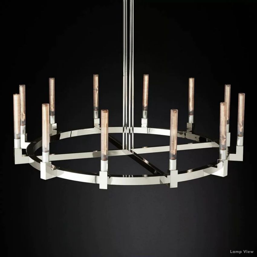 Cannele Beaux Arts Round Chandelier 60"
