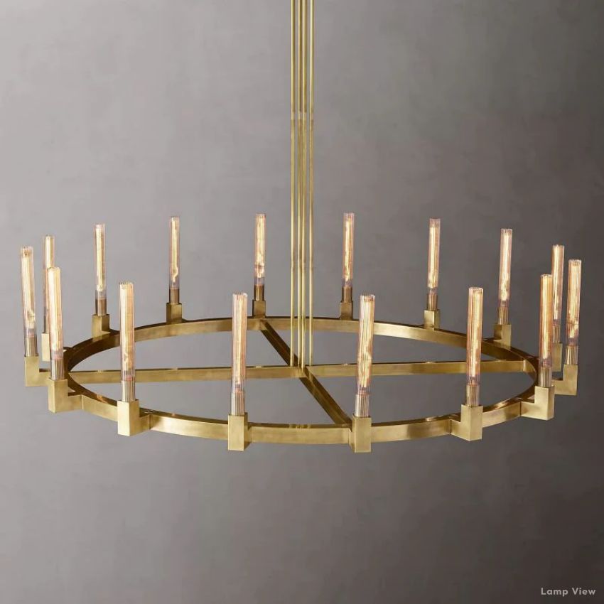 Cannele Beaux Arts Round Chandelier 72"