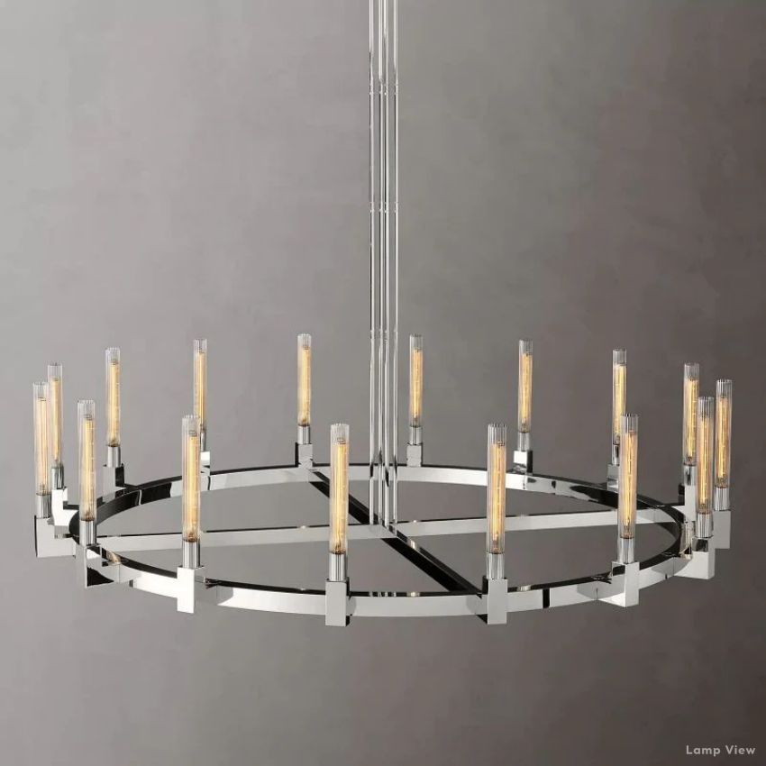 Cannele Beaux Arts Round Chandelier 72"