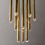 Aquitaine Conical Brass Round Chandelier 18"