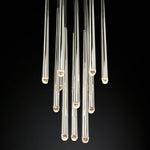 Aquitaine Conical Brass Round Chandelier 18"