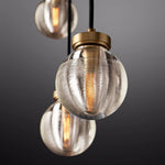 Pearl Shimmering Crystal Rectangle Chandelier 36"