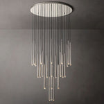 Aquitaine Conical Brass Round Chandelier 48"