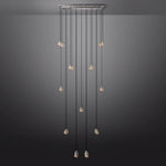 Pearl Shimmer Crystal Rectangle Chandelier 54"