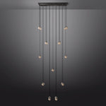 Pearl Shimmer Crystal Rectangle Chandelier 54"