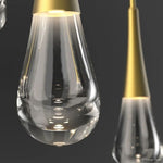 Raindrop Glass Square Solitaire Chandelier - jchandelier