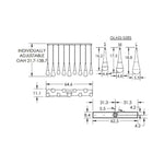 Raindrop Glass Linear Chandelier - jchandelier