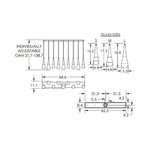 Raindrop Glass Linear Chandelier - jchandelier