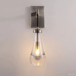 Rain Falling Glass Wall Sconce