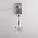 Rain Falling Glass Wall Sconce