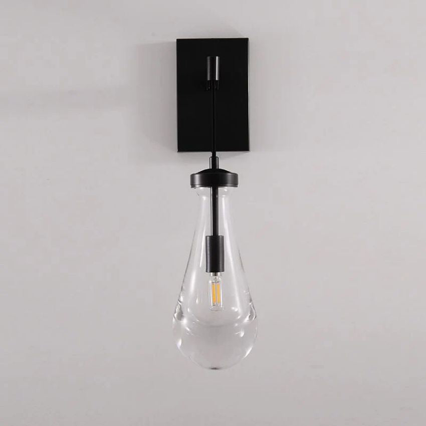 Rain Waterfall Glass Wall Sconce