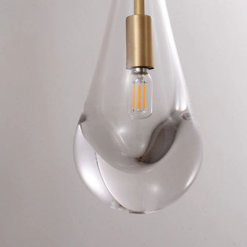 Rain Waterfall Glass Wall Sconce