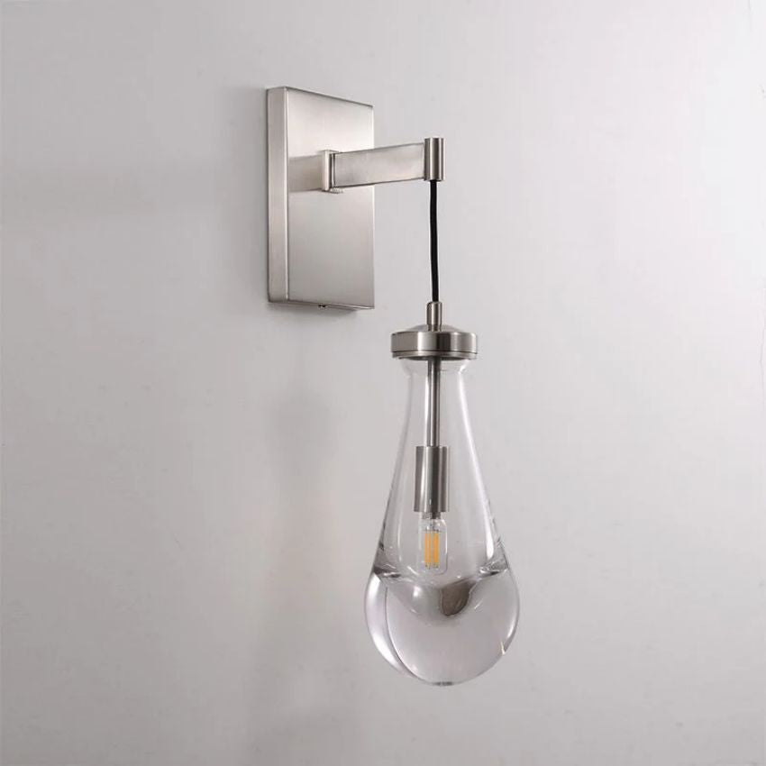 Rain Waterfall Glass Wall Sconce