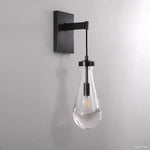 Rain Falling Glass Wall Sconce