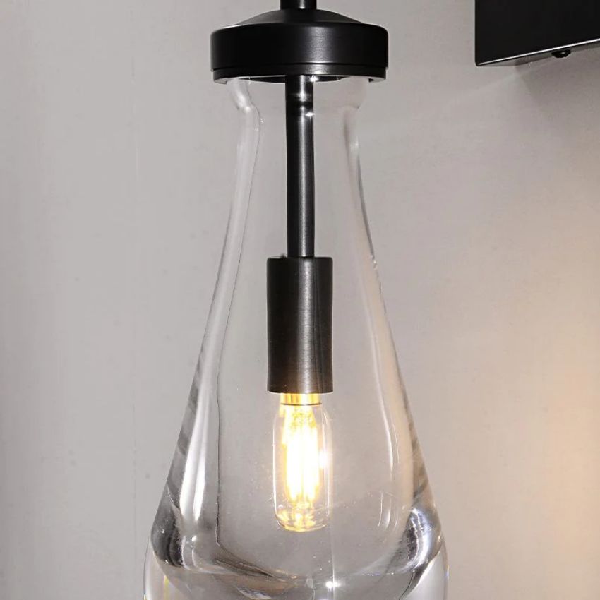 Rain Waterfall Glass Wall Sconce
