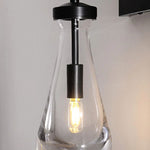Rain Waterfall Glass Wall Sconce