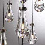 Rain Waterfall Glass Round Chandelier 47"