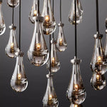 Rain Waterfall Glass Round Chandelier 60"