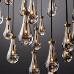 Rain Waterfall Glass Round Chandelier 60"