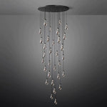 Rain Waterfall Glass Round Chandelier 60"