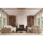 Rain Waterfall Glass Round Chandelier 60"