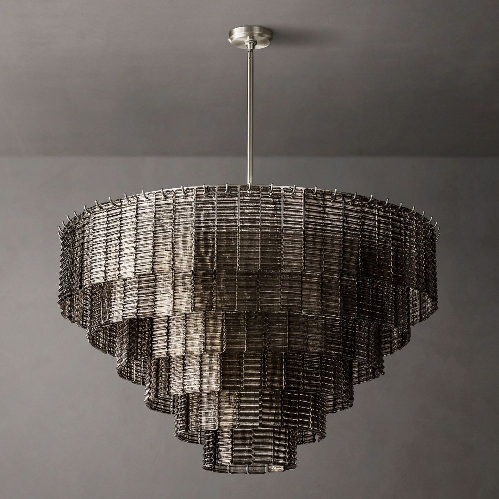 Sirene Molded Glass Round Chandelier 41"