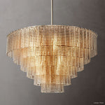 Sirene Molded Glass Round Chandelier 41"