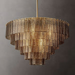 Sirene Molded Glass Round Chandelier 41"