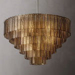 Sirene Molded Glass Round Chandelier 41"