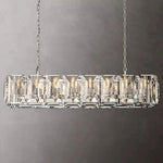 Harlow Chiseled Crystal Rectangle Chandelier 54"