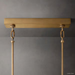 Sirene Molded Glass Rectangle Chandelier 59"
