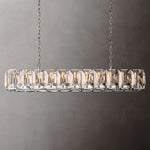 Harlow Chiseled Crystal Rectangle Chandelier 74"