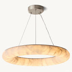 Rivage Lisse Alabaster Round Chandelier 31"