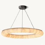 Rivage Lisse Alabaster Round Chandelier 41"