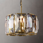 Harlow Chiseled Crystal Round Chandelier 19"