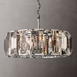 Harlow Chiseled Crystal Round Chandelier 31"