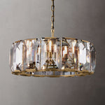 Harlow Chiseled Crystal Round Chandelier 31"