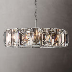 Harlow Chiseled Crystal Round Chandelier 43"
