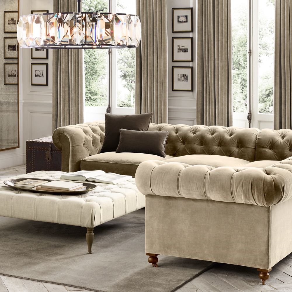 Harlow Chiseled Crystal Round Chandelier 19"