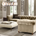 Harlow Chiseled Crystal Round Chandelier 19"