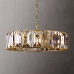 Harlow Chiseled Crystal Round Chandelier 43"