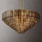 Sirene Molded Glass Round Chandelier 52"