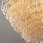 Sirene Molded Glass Round Chandelier 41"